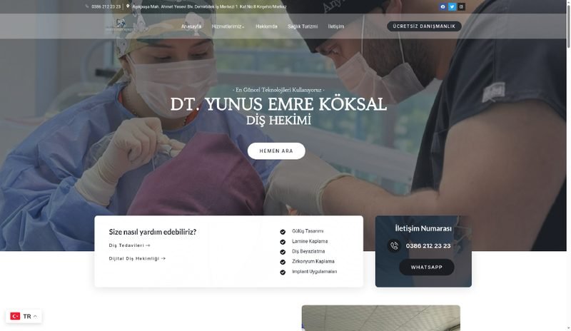 Dt. Yunus Emre Köksal web sitesi